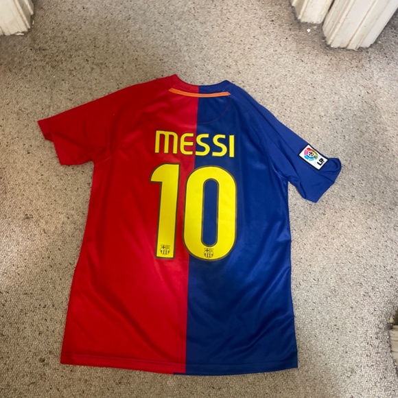 Messi 2008/09 Home Jersey Size Large - Picture 2 of 4